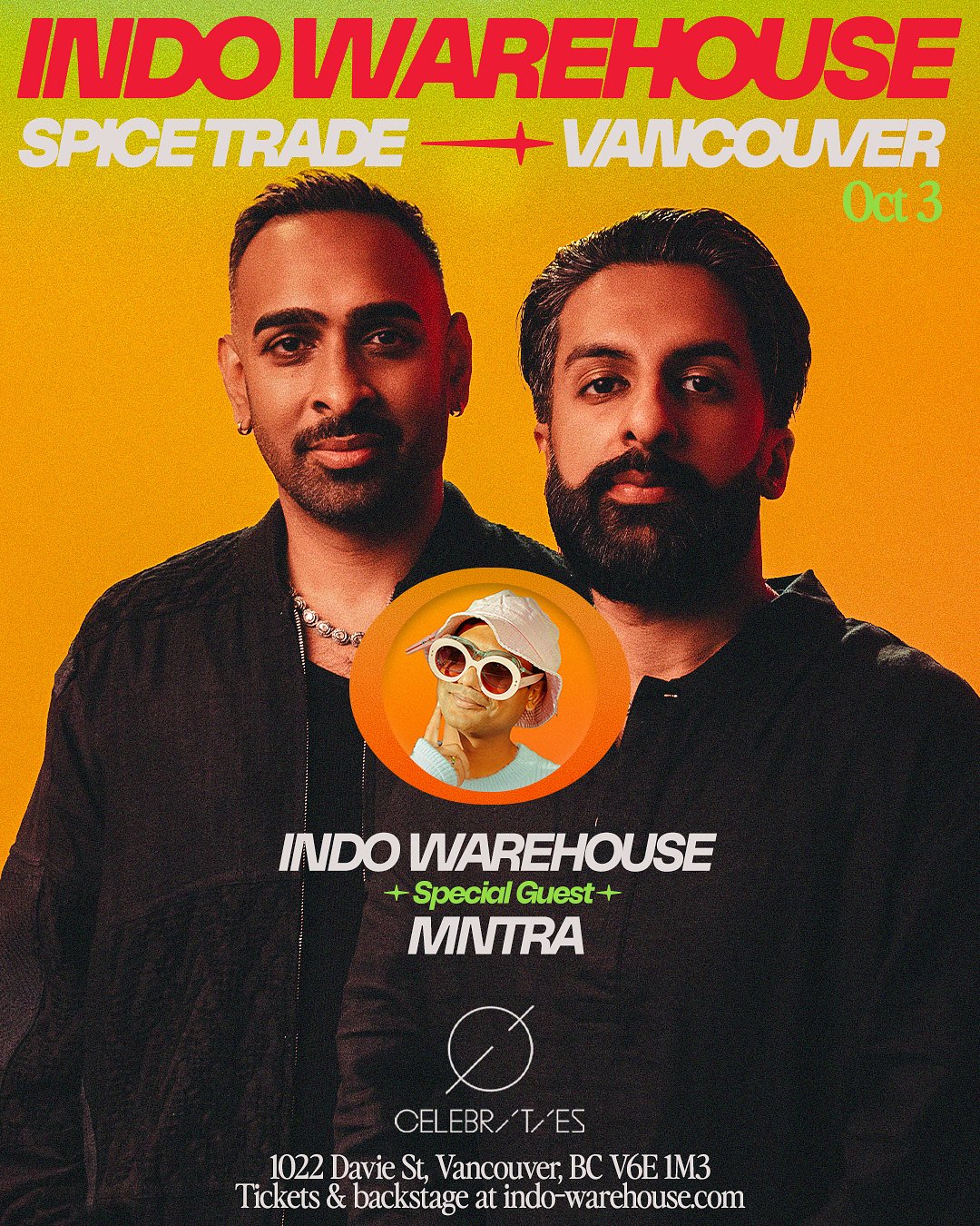Indo Warehouse: Vancouver flyer