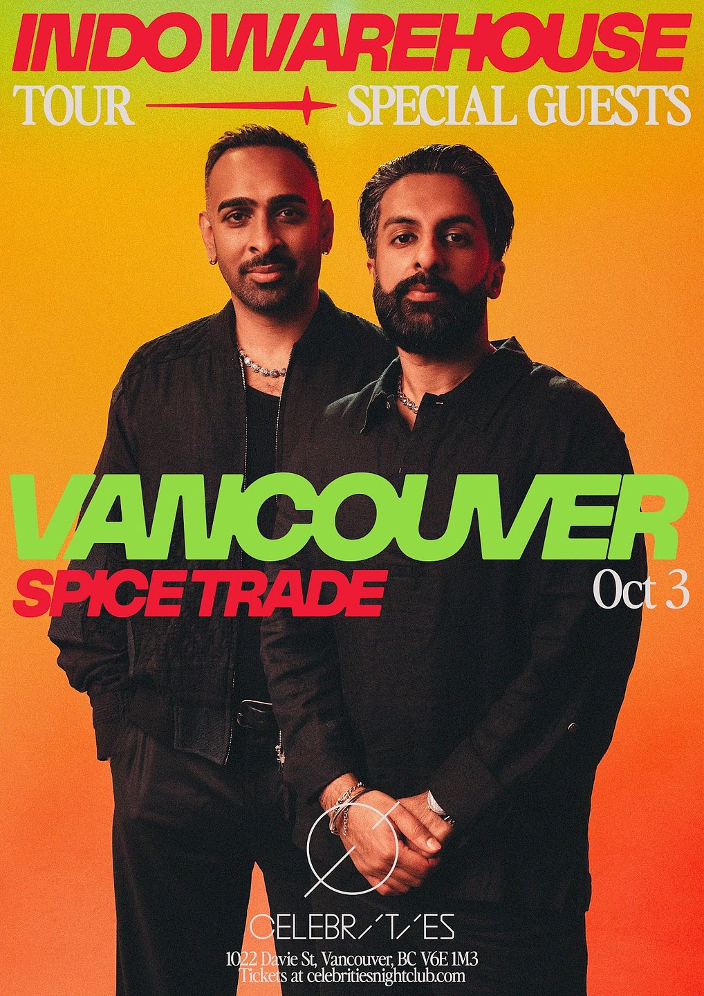 Indo Warehouse: Vancouver flyer