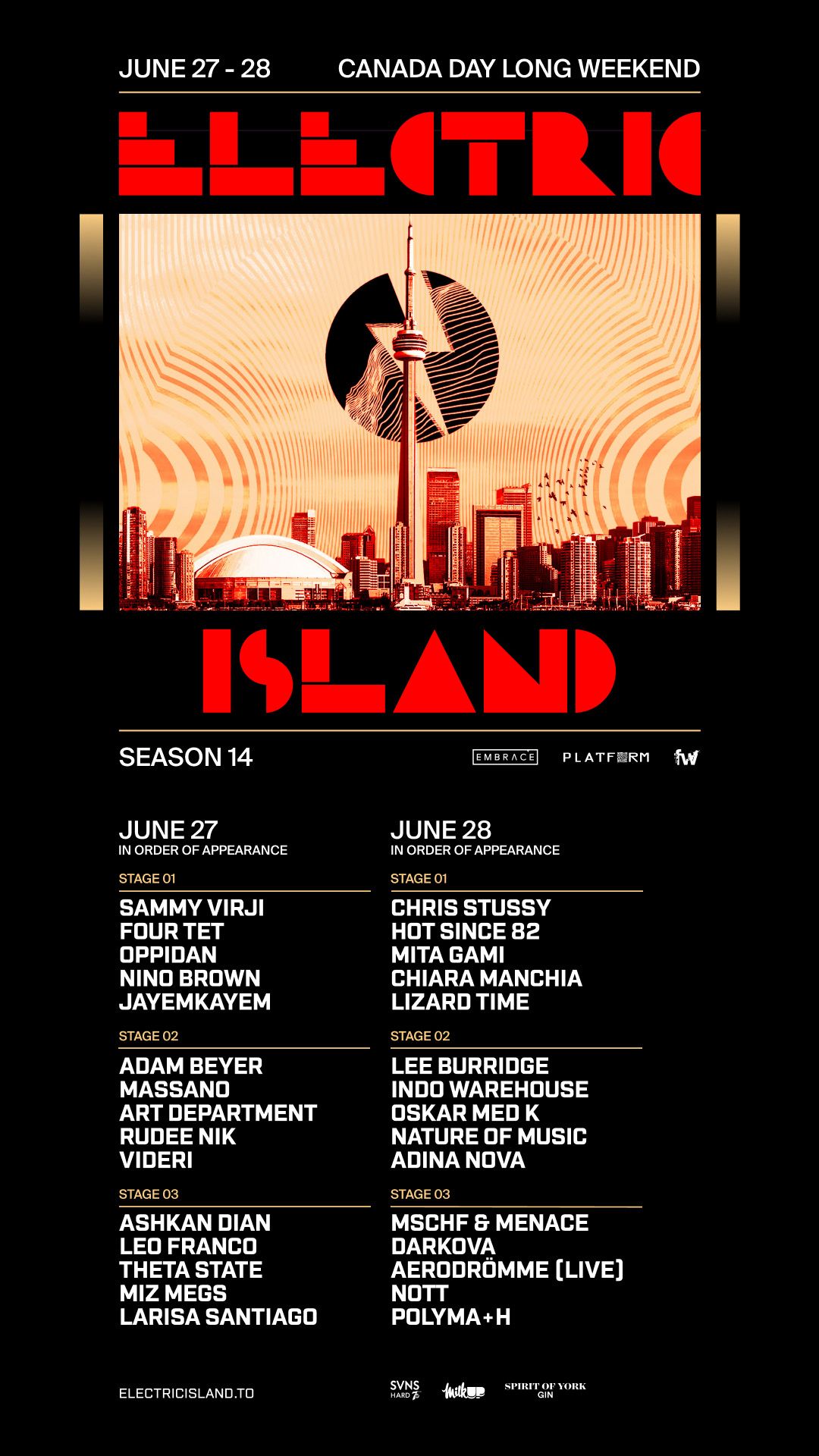 Electric Island flyer