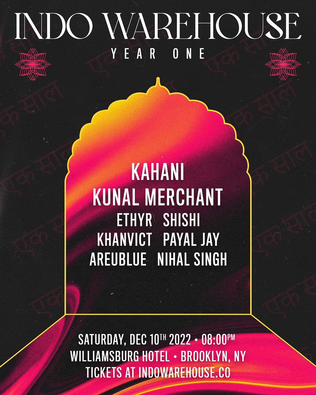 Indo Warehouse: Year One flyer